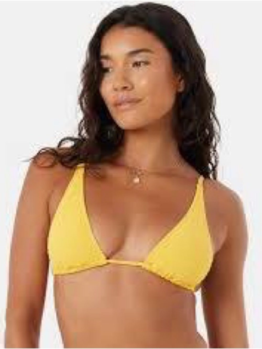 Roxy Women’s Small Yellow Triangle Bikini Top - Haliewa NWT